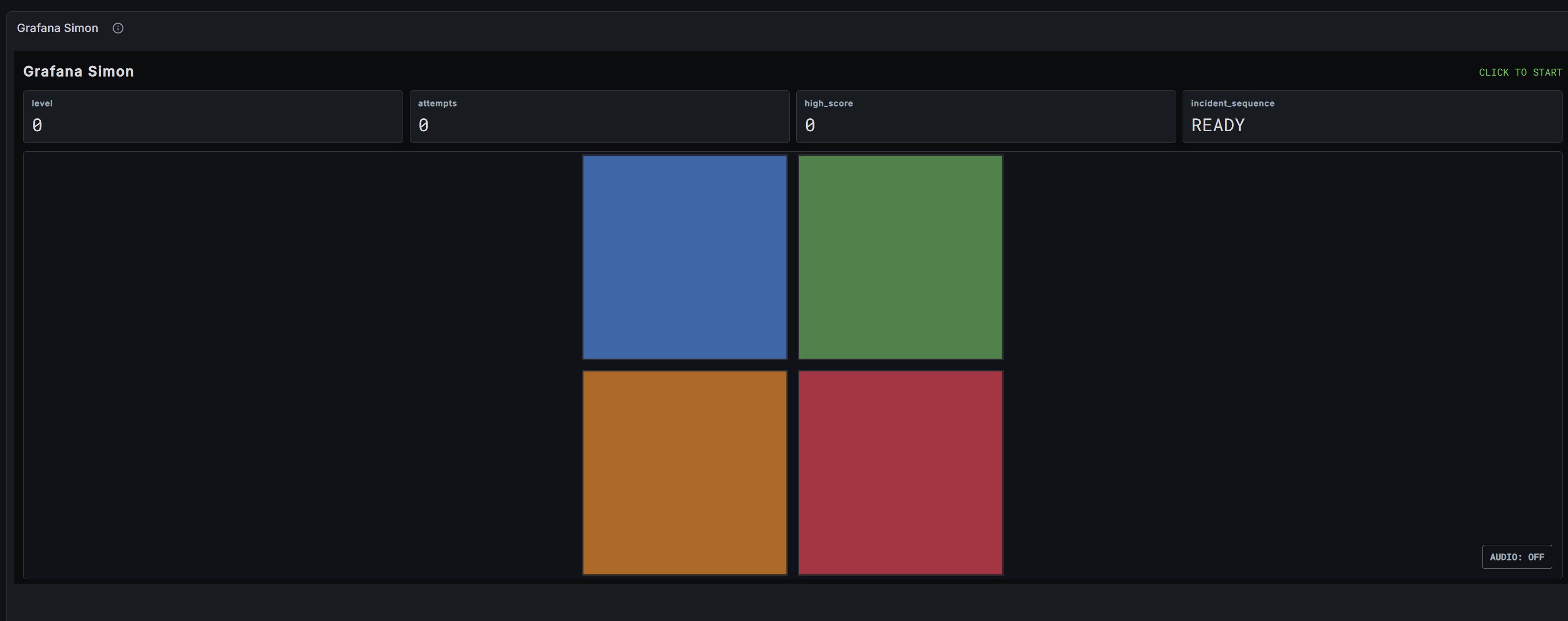 Grafana Arcade - Simon