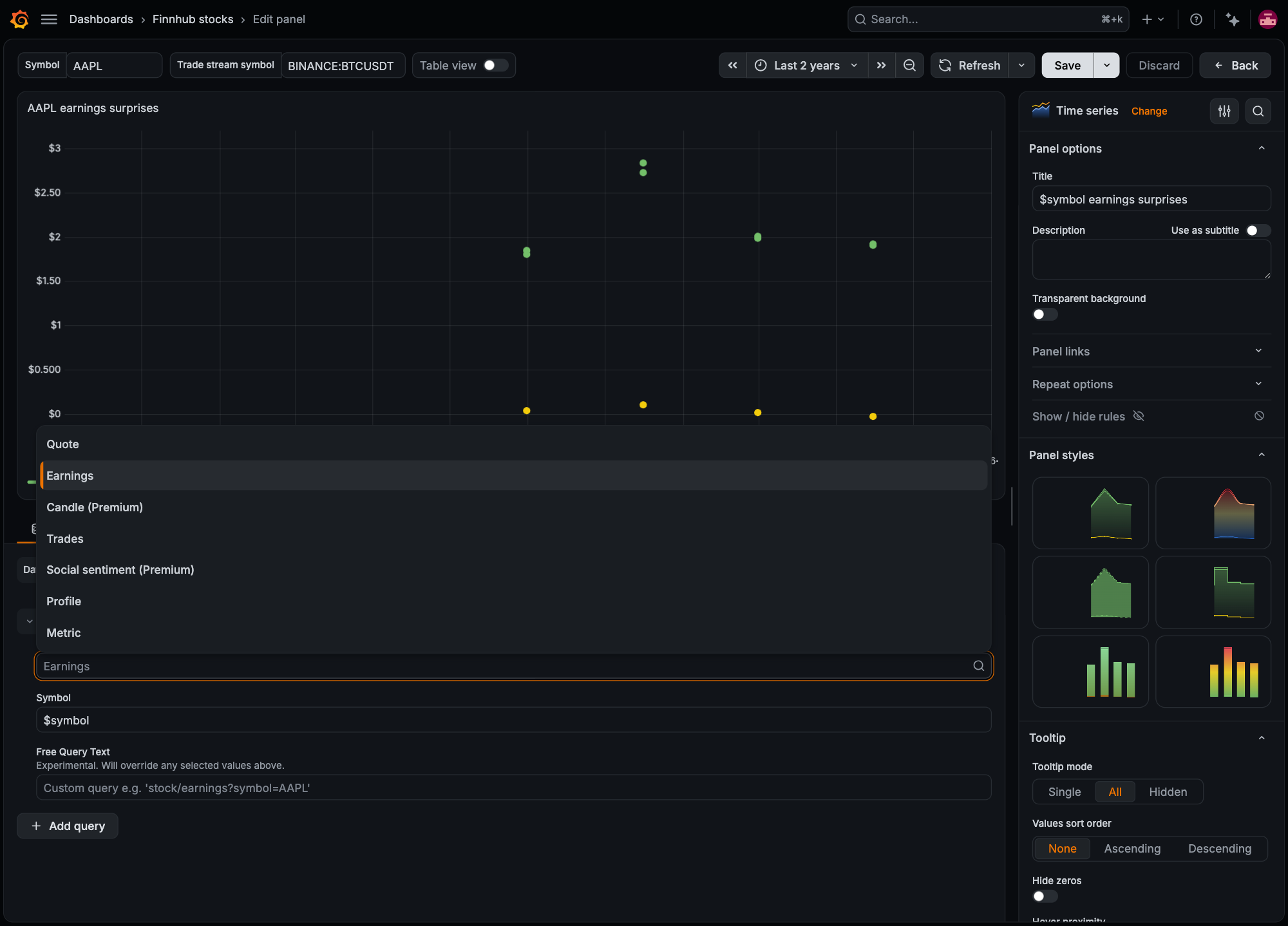 Query editor
