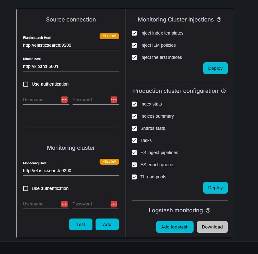 Add new cluster dashboard