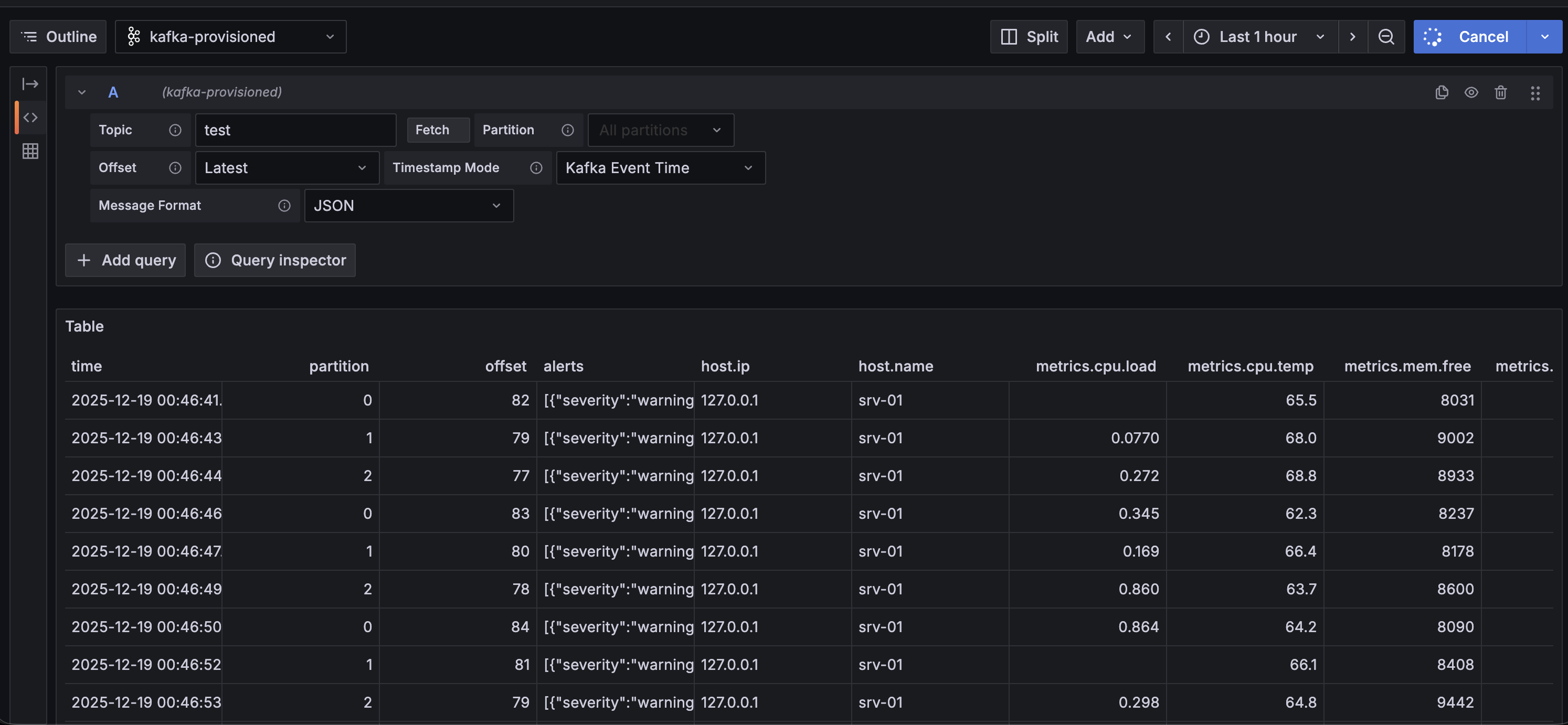 Streaming Dashboard