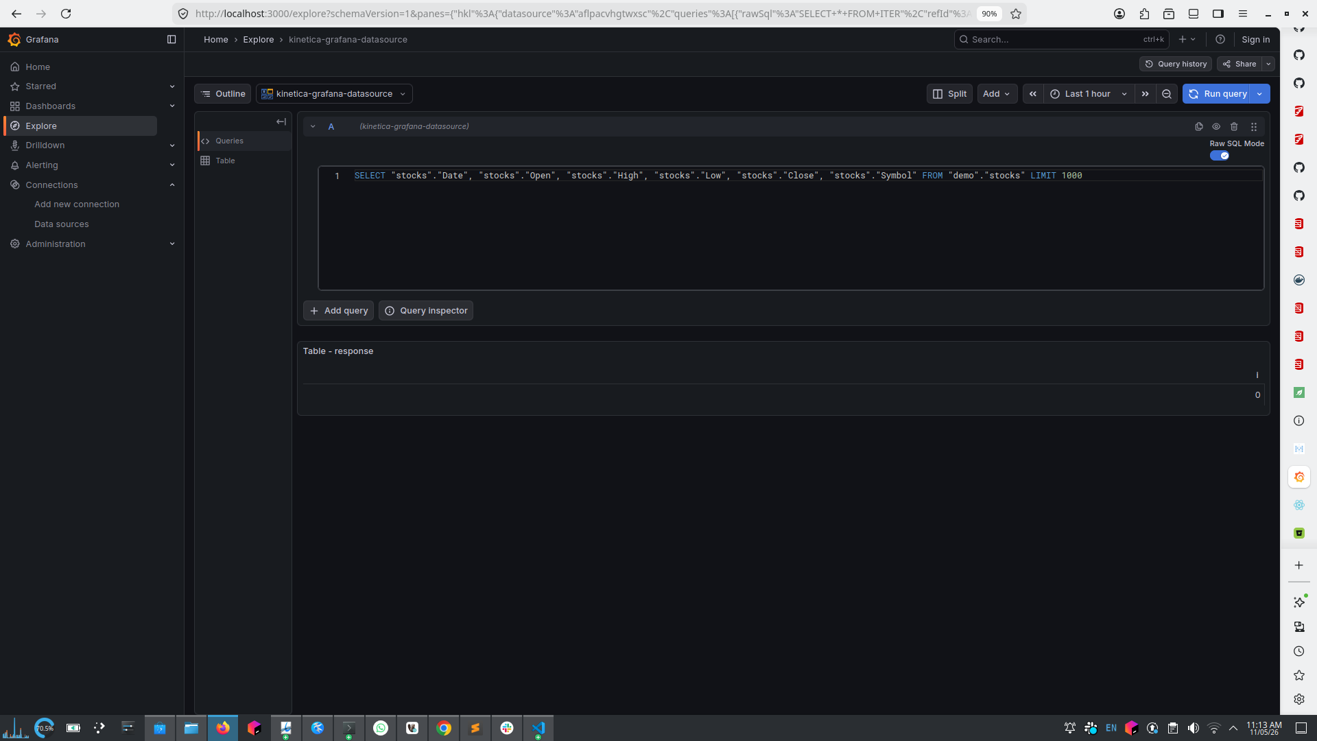 Raw SQL Editor