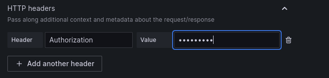 Tempo data source configured for the gateway using Bearer token