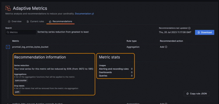 5 steps to start saving on your observability bill with Grafana Cloud Adaptive Metrics