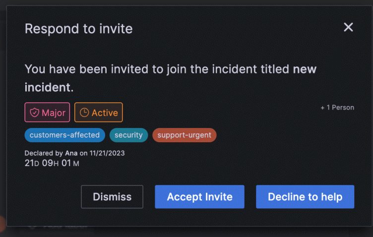 Easily page participants to accelerate incident response in Grafana IRM