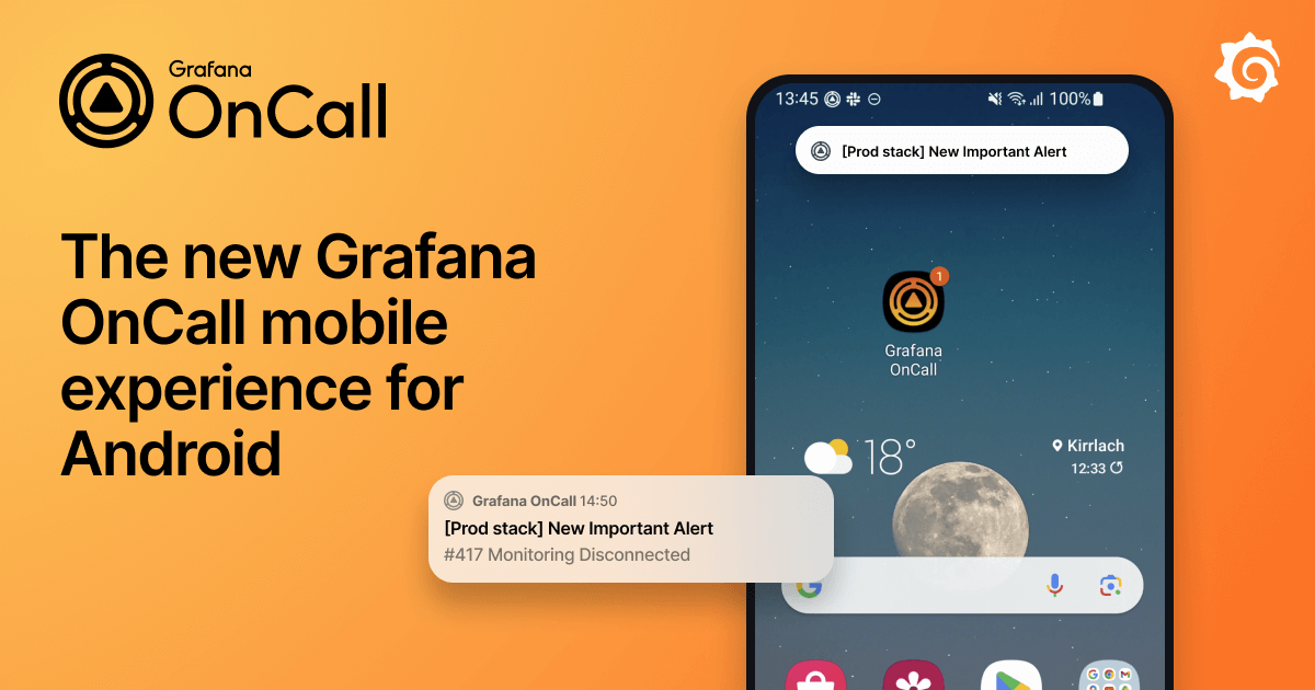 Grafana OnCall mobile app notifications: The new and improved experience for Android users
