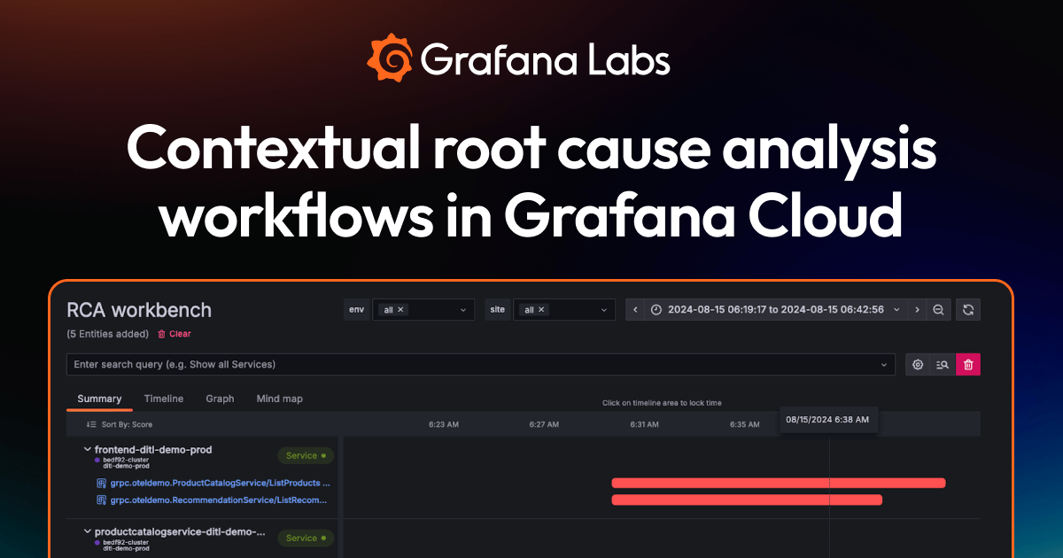 在 Grafana Cloud 中通过上下文化的根本原因分析工作流更快解决问题