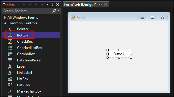 A screenshot of Windows Form Designer in Visual Studio.