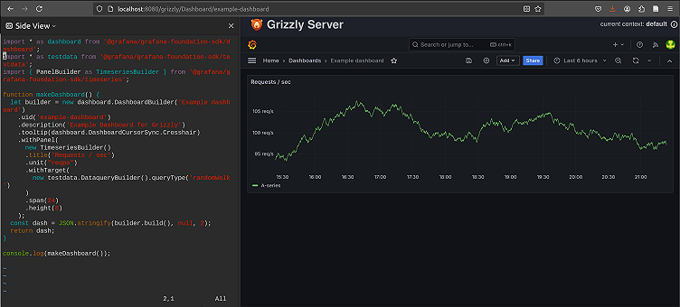 Edit your Git-based Grafana dashboards locally