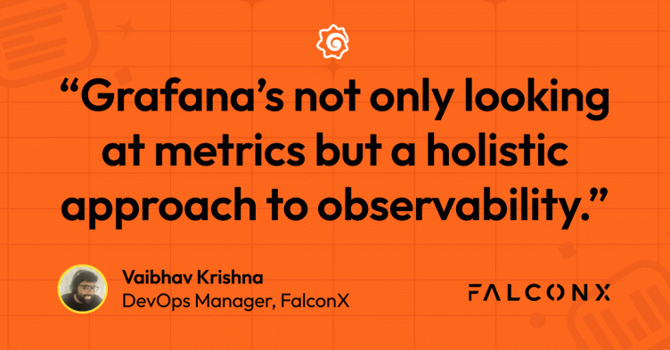 Open standards, lower costs, and centralized observability: Why FalconX moved to Grafana Cloud