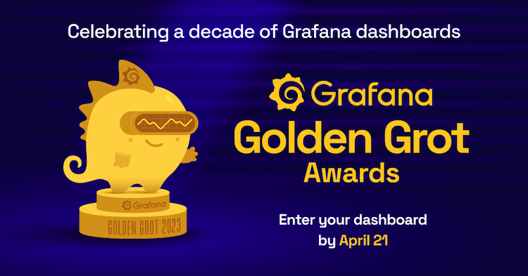 An illustration features a Golden Grot statue, as well as text describing the awards.