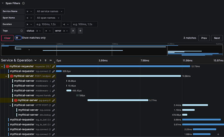 What's new in distributed trace visualization in Grafana