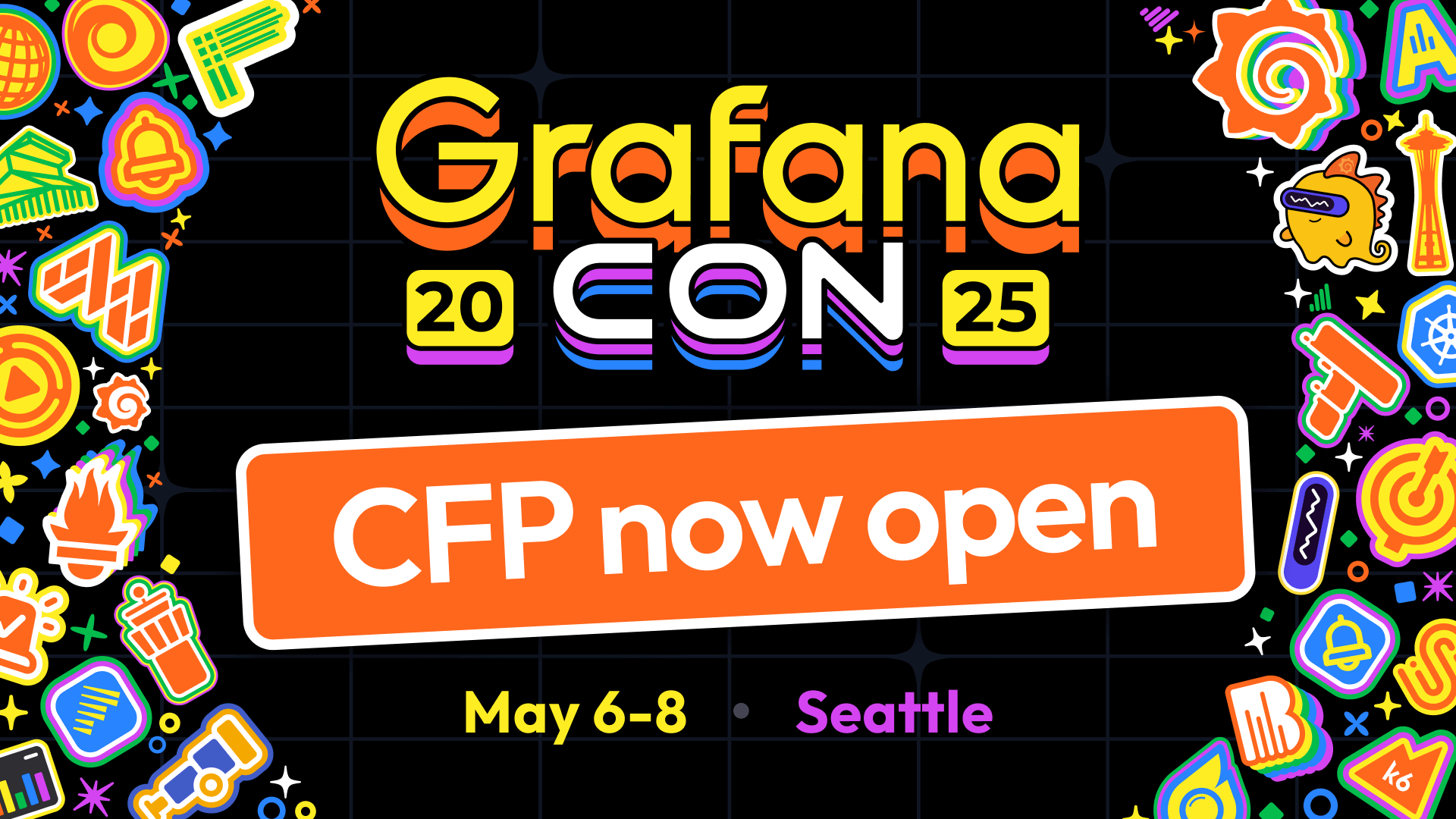 The session card for the GrafanaCON 2025 CFP.