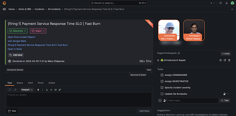Grafana Incident: new tools for faster, simpler incident response