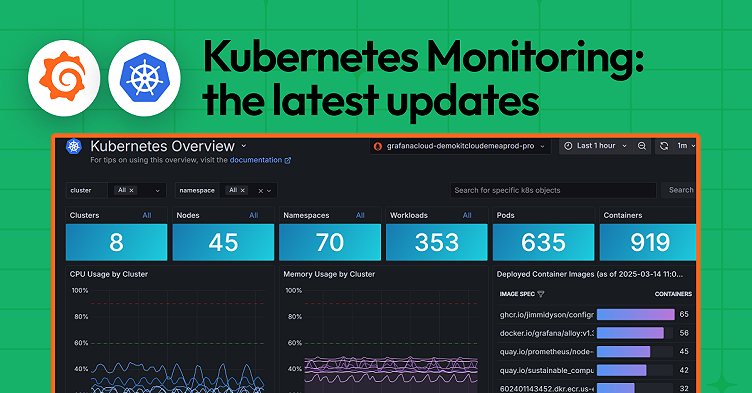The latest in Kubernetes Monitoring: new features to track persistent storage, simplify alerting, and more