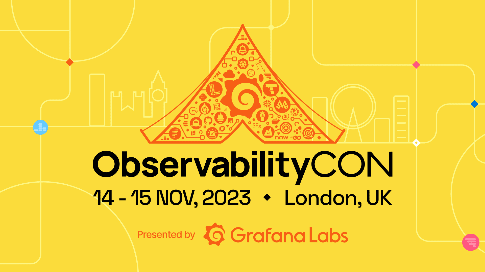 The title card for ObservabilityCON 2023.