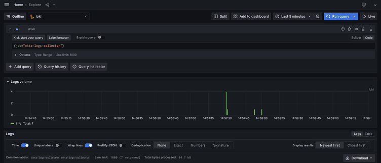How to integrate Okta logs with Grafana Loki for enhanced SIEM capabilities