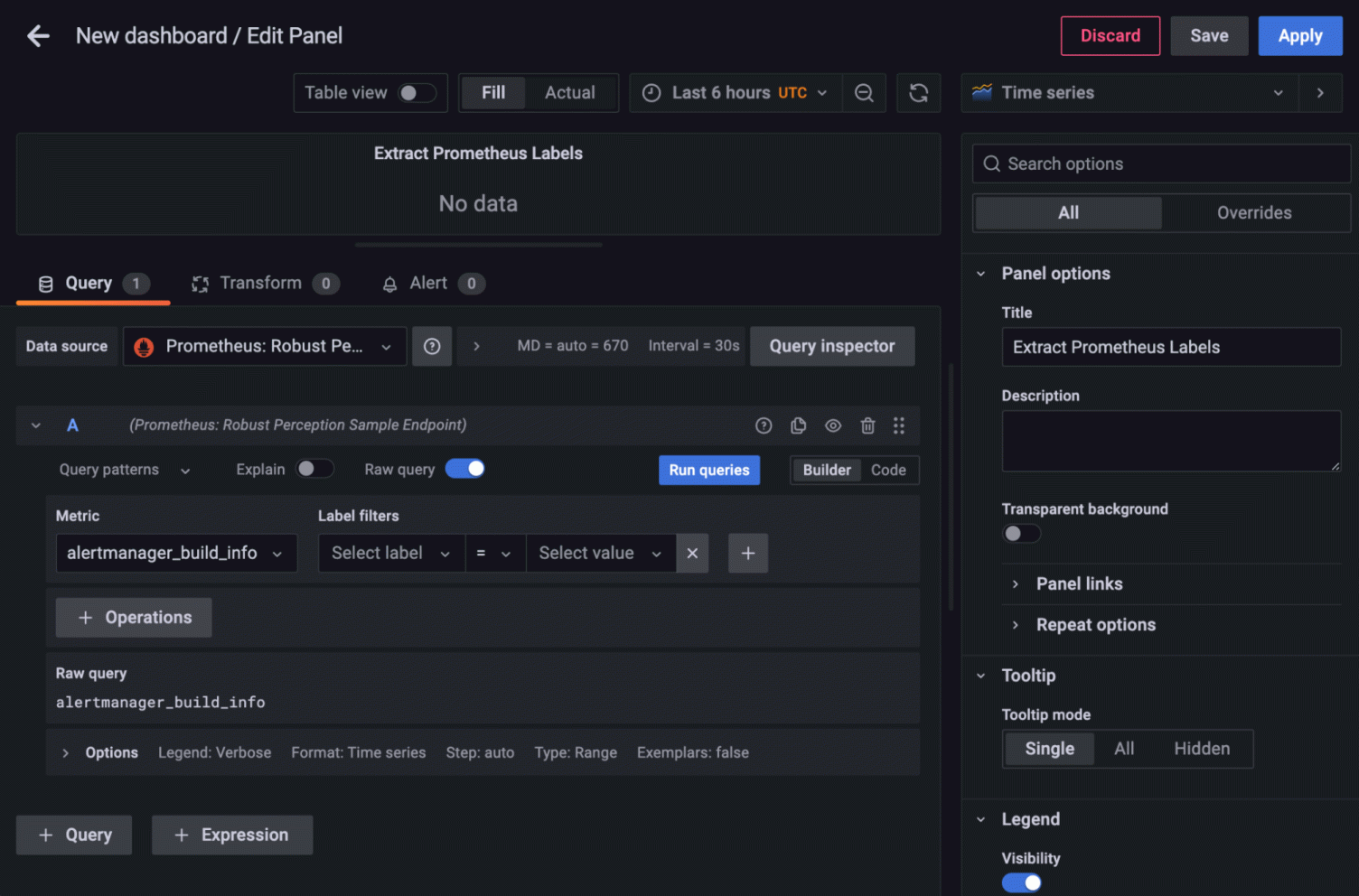 How to extract label values from Prometheus metrics in Grafana