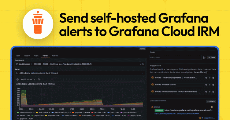 How to send alerts from Grafana OSS to Grafana Cloud IRM