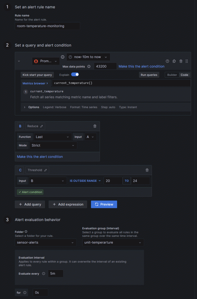 How to create alerts to monitor sensor data with Grafana, Prometheus, and Telegram