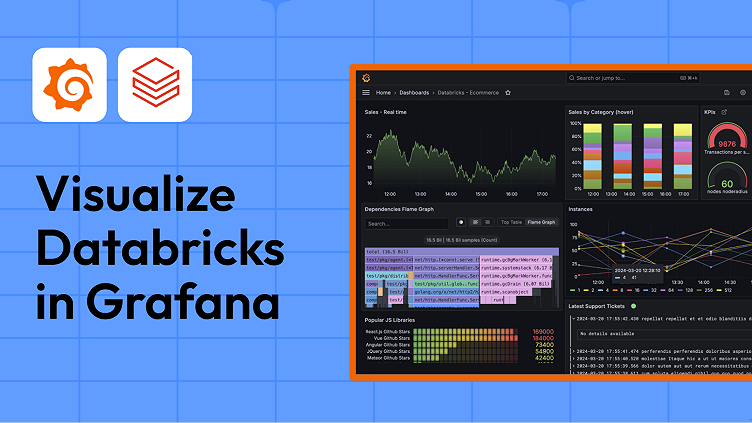 Visualize Databricks in Grafana: write custom SQL queries, build interactive dashboards, and more