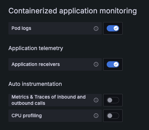 enable OTLP receivers