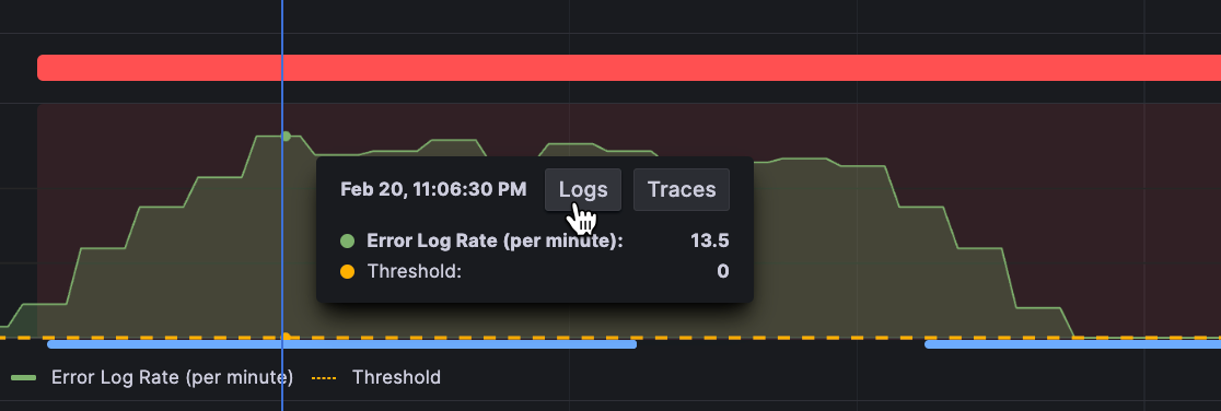 Navigate to logs