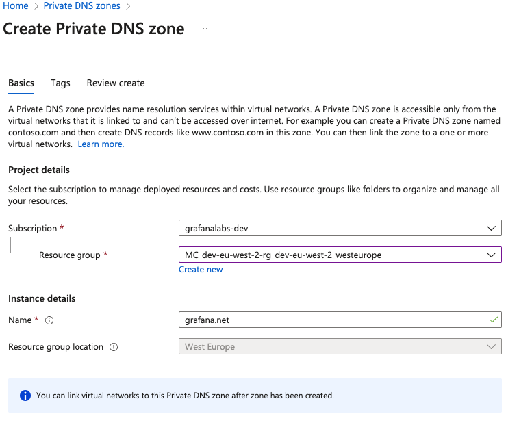 DNS Zone