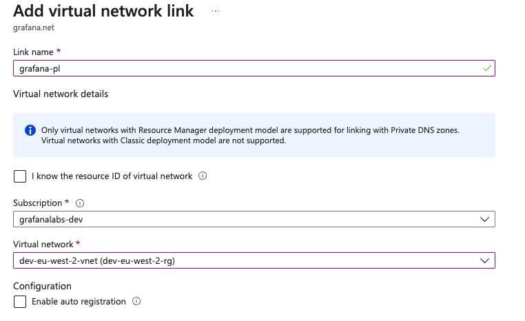 Virtual Network Link