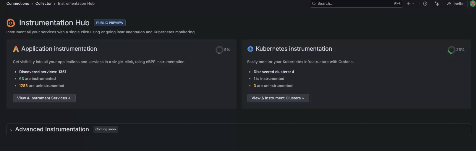 Instrumentation Hub main page Instrumentation Hub main page