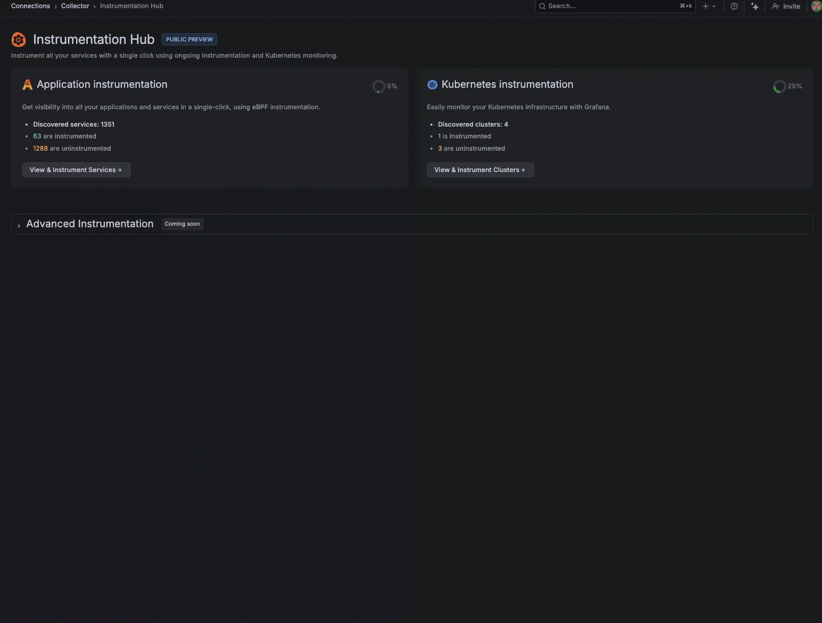 Instrumenting a Kubernetes cluster Instrumenting a Kubernetes cluster