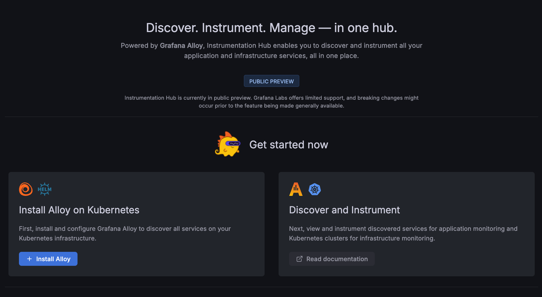 Initial installation page for beginning Alloy installation Initial installation page for beginning Alloy installation