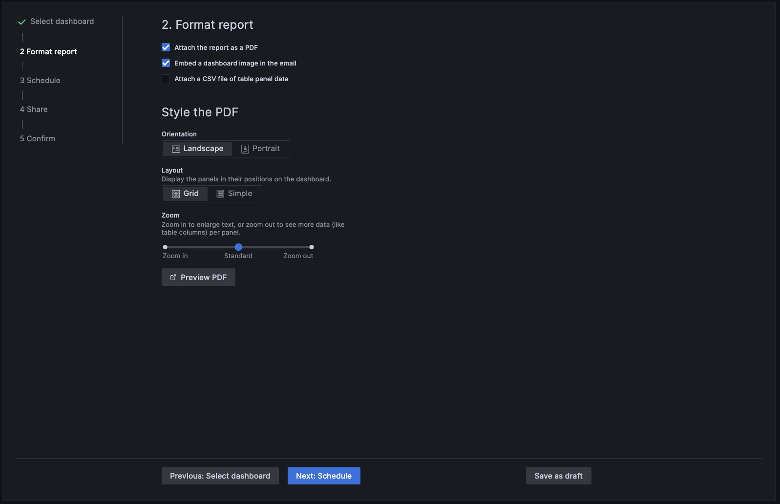 Scale factor feature in Report format page Scale factor feature in Report format page