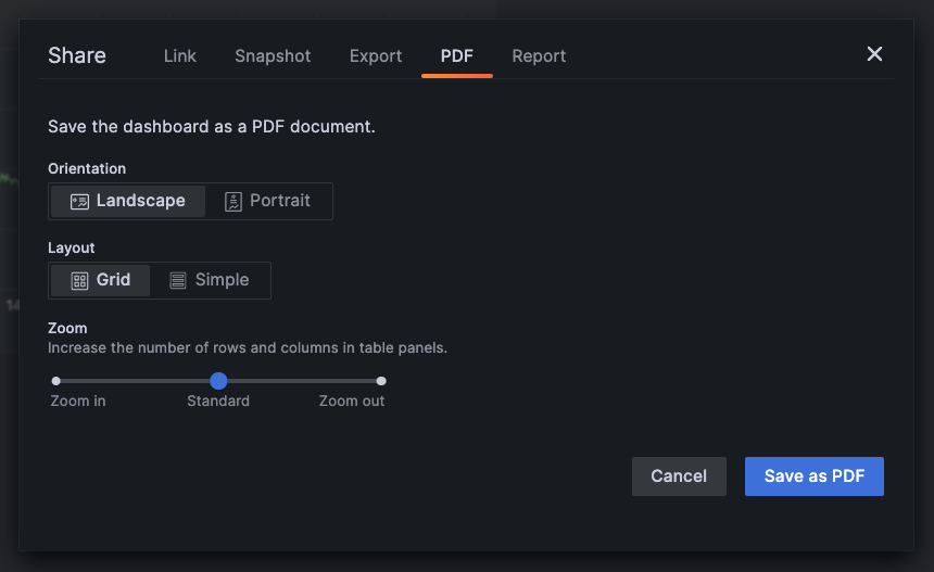 Scale factor feature in Share functionality Scale factor feature in Share functionality
