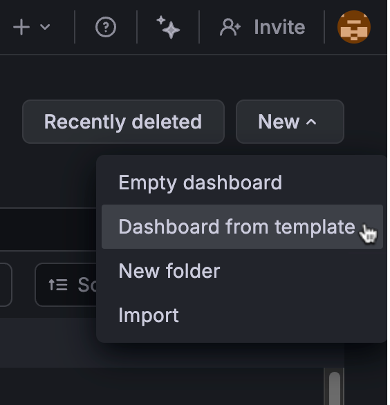 Add dashboard menu