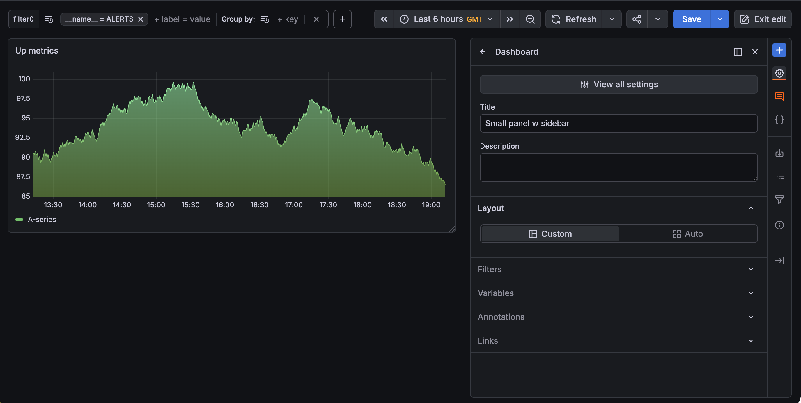 An annotated image of the sidebar and toolbar