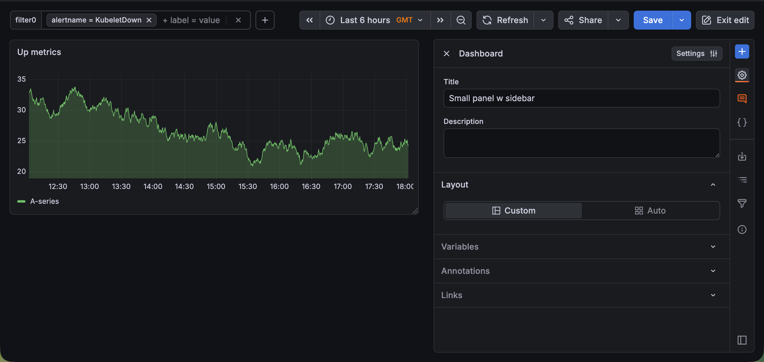 An annotated image of the sidebar and toolbar