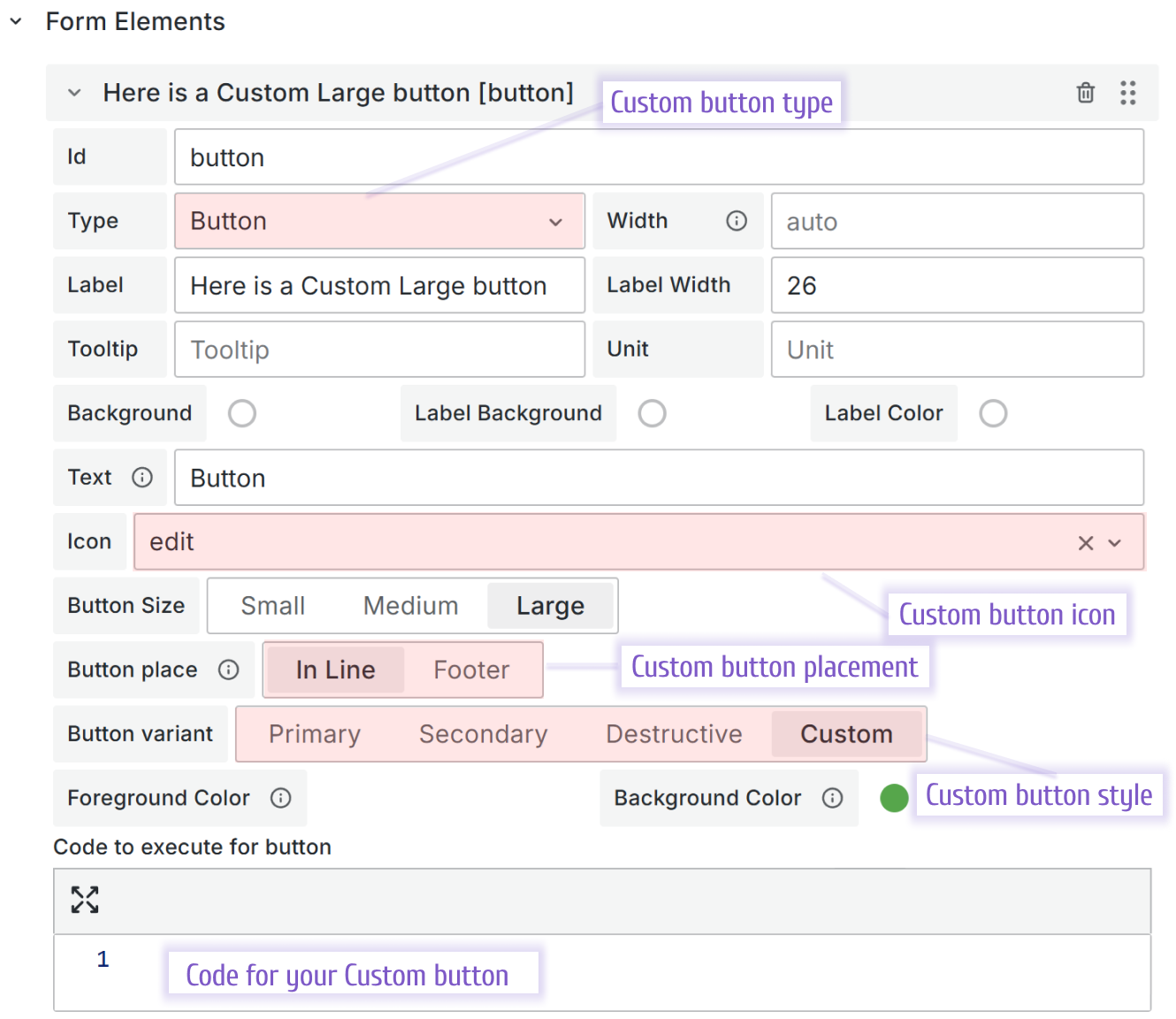 Custom button | Grafana Plugins documentation