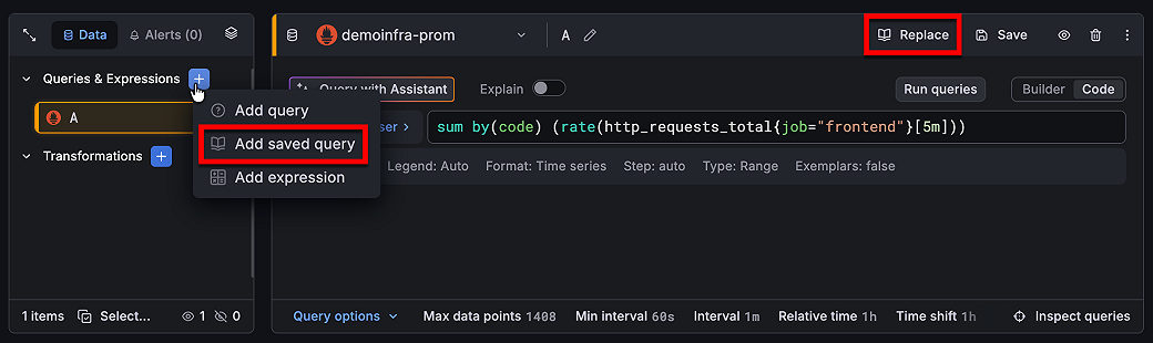Query and transform data | Grafana documentation