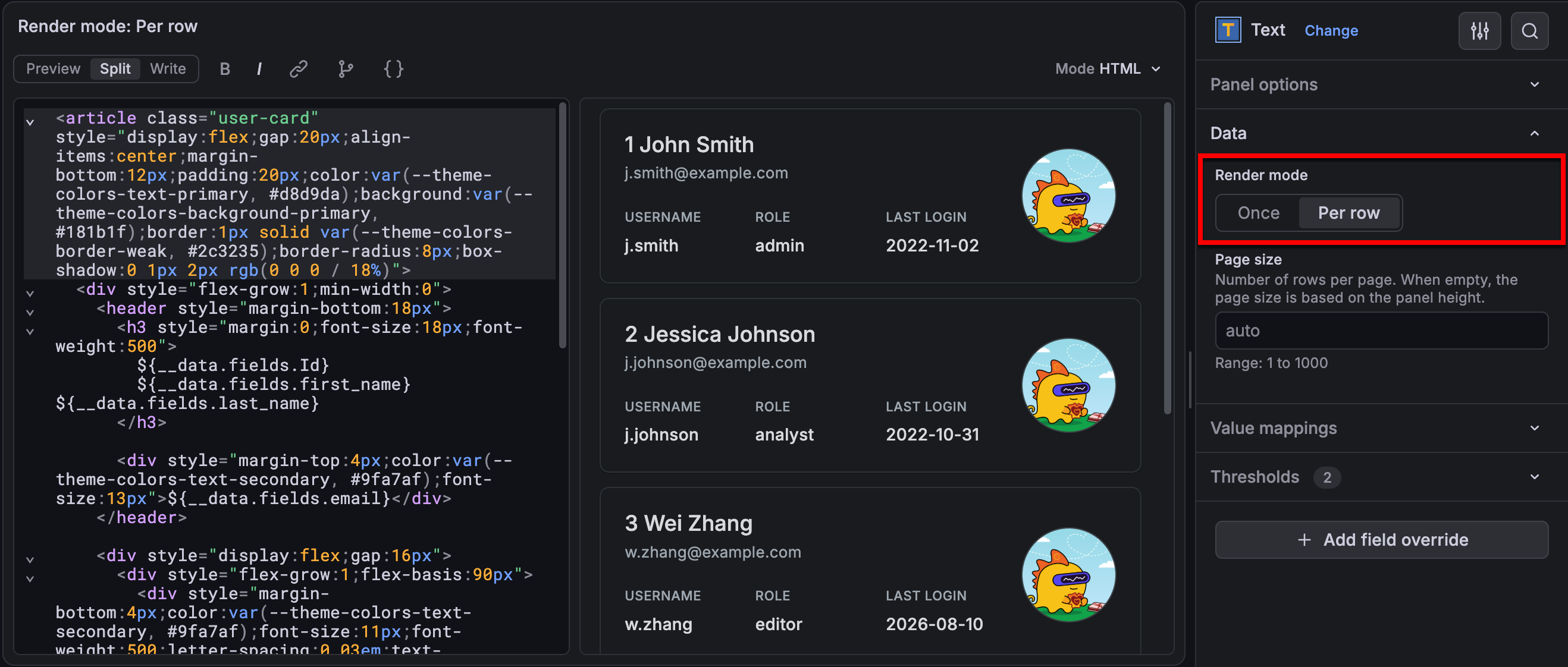 Build data-driven dashboards with the updated Text visualization ...