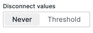 Disconnect values options