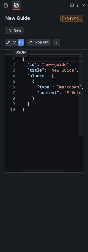 JSON view mode