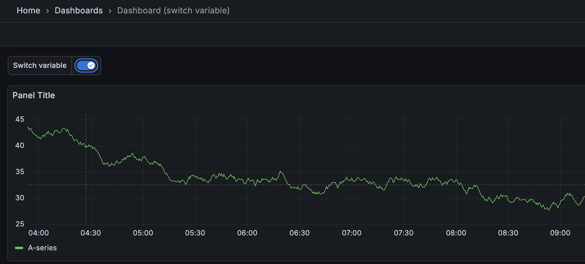 Switch variable type