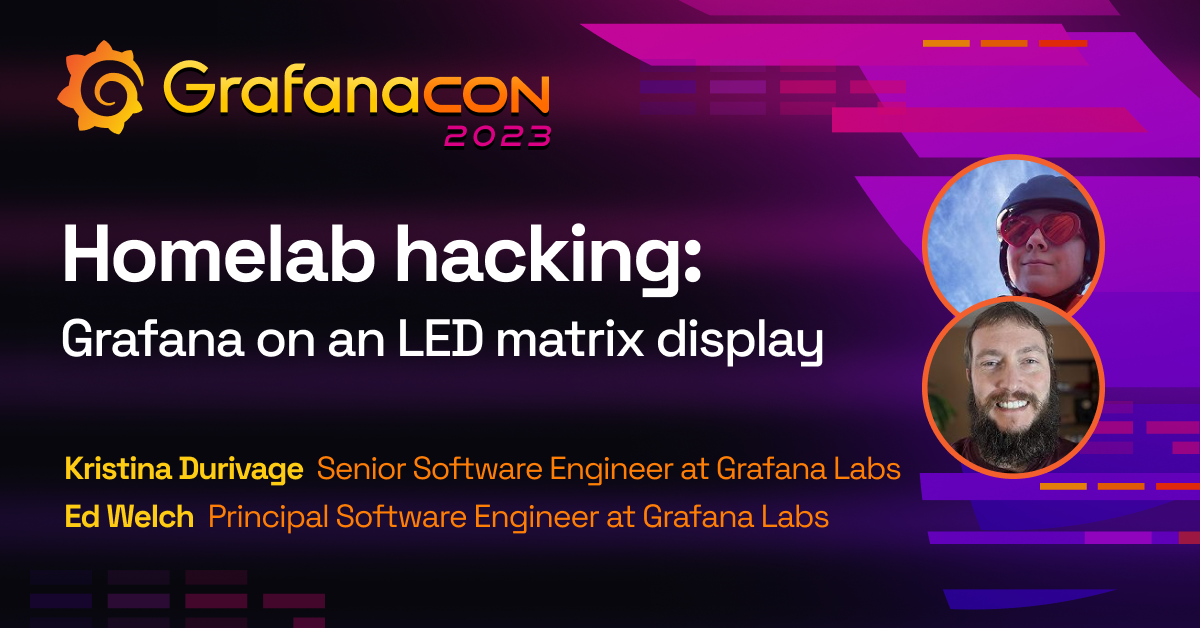 Homelab hacking: Grafana on an LED matrix display