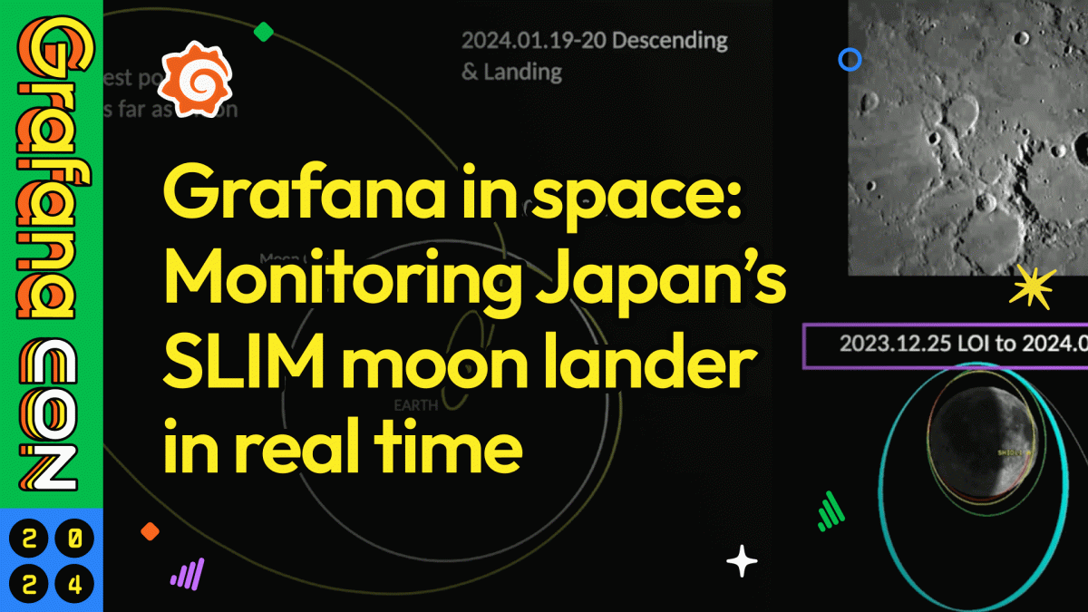 Grafana in space: Monitoring Japan's SLIM moon lander in real time