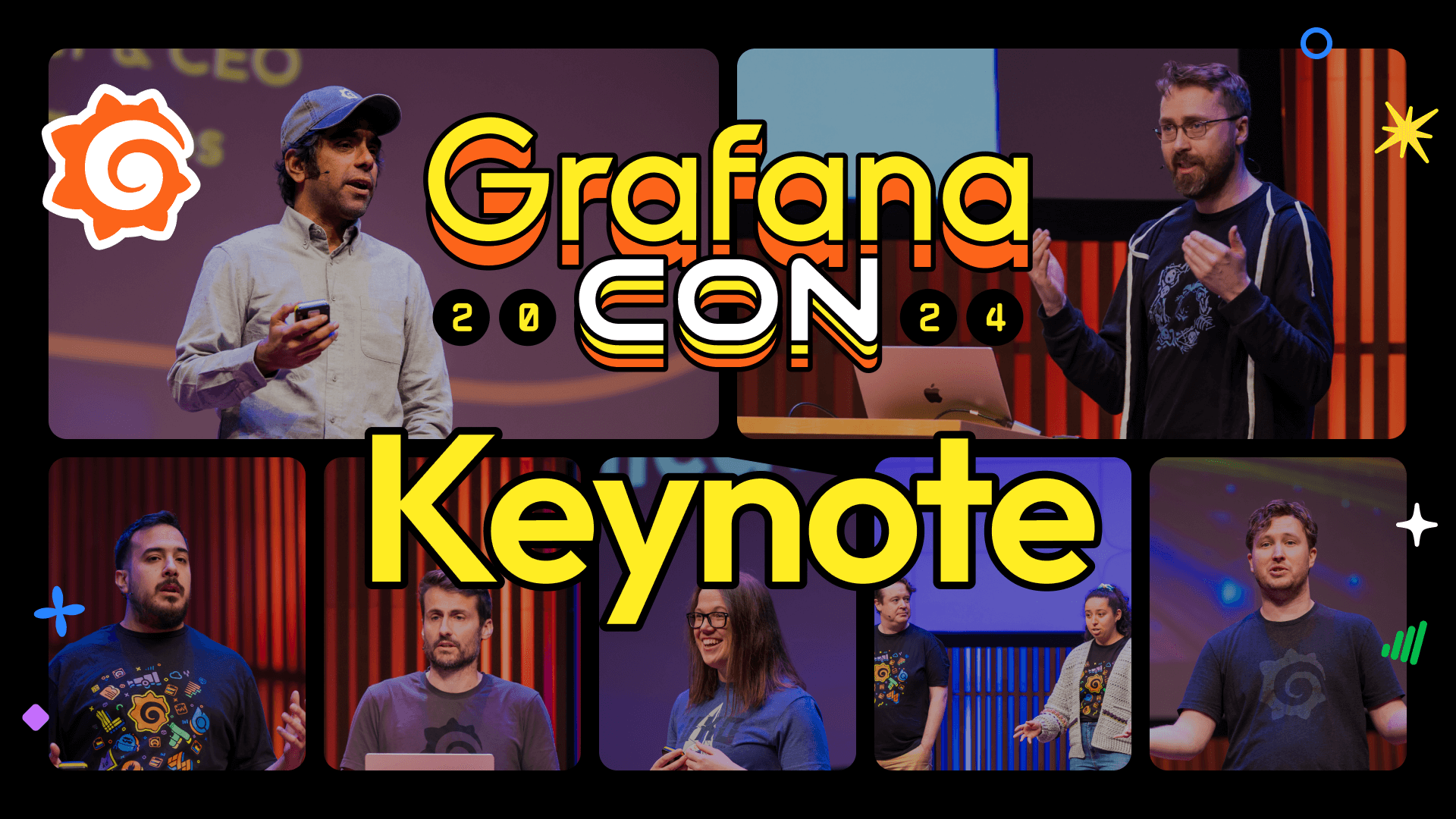 The session card for the GrafanaCON 2024 opening keynote.