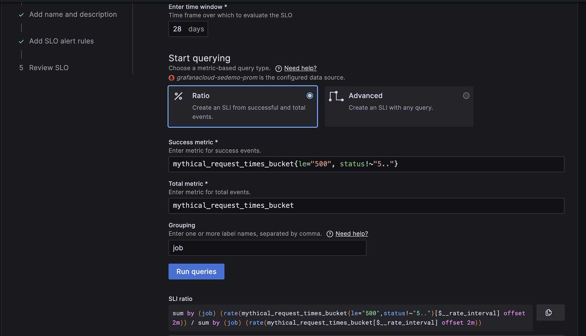 Service level objectives in Grafana Cloud | Grafana SLO