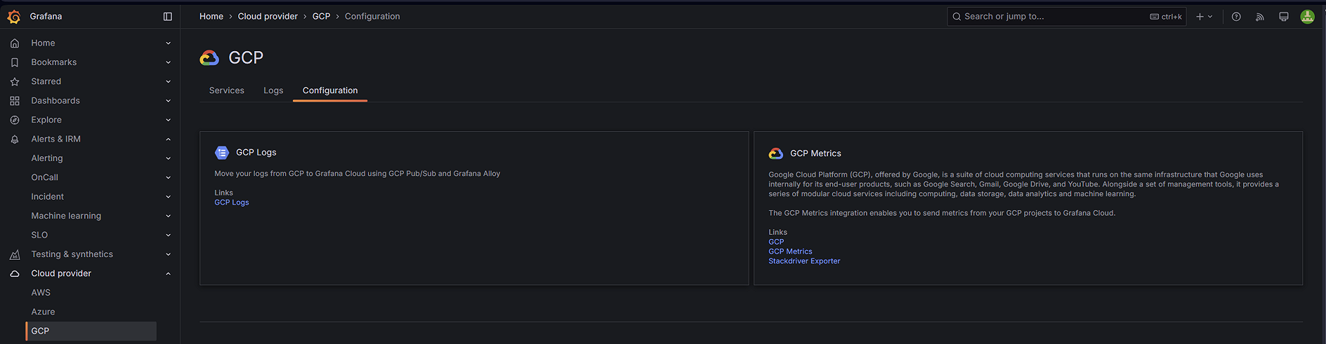 Google Cloud Monitoring with Grafana