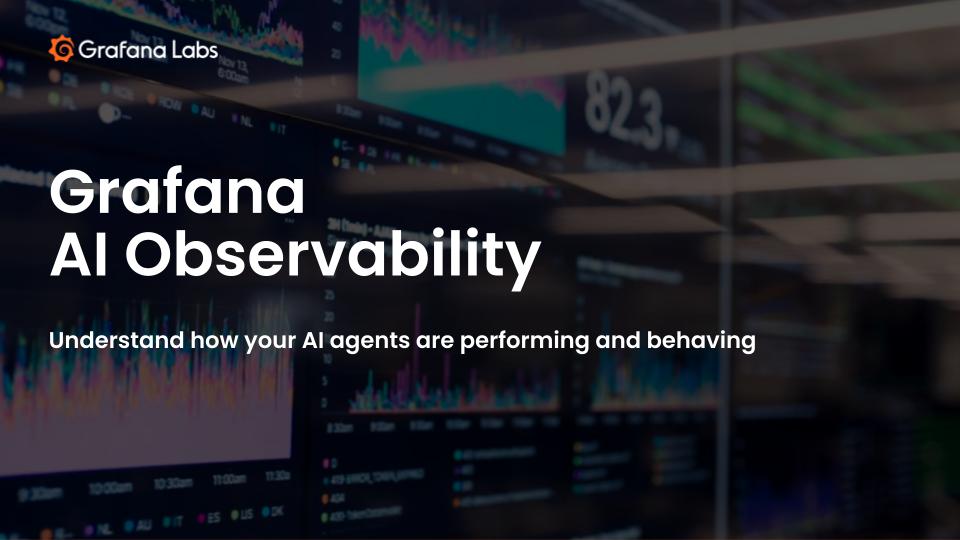 How to monitor AI agents in production with Grafana AI Observability (EMEA Timezone) 