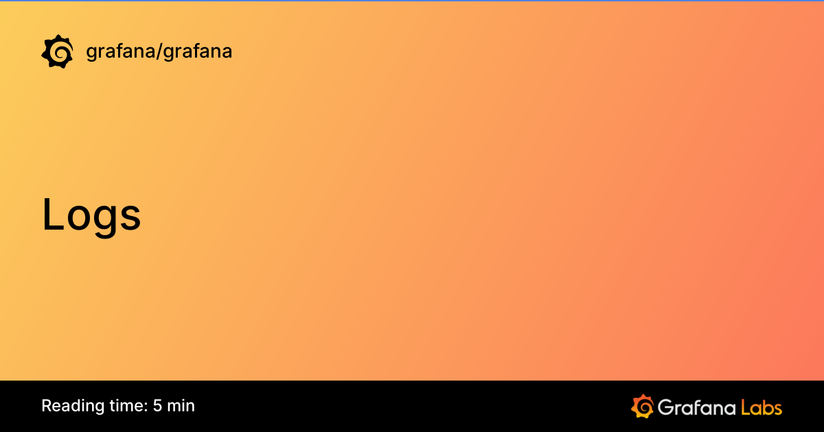 Logs | Grafana documentation