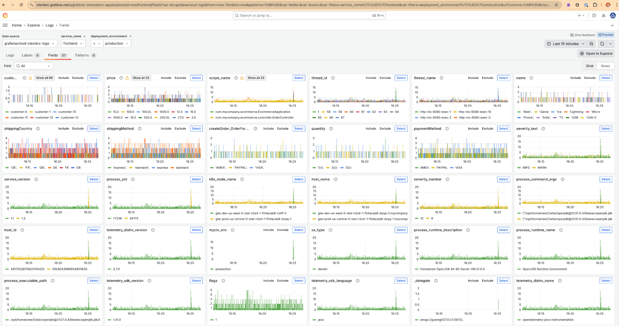 Explore Logs UI